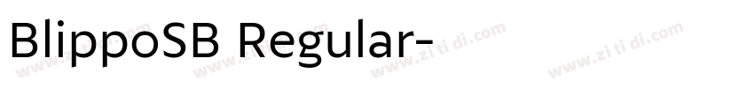 BlippoSB Regular字体转换